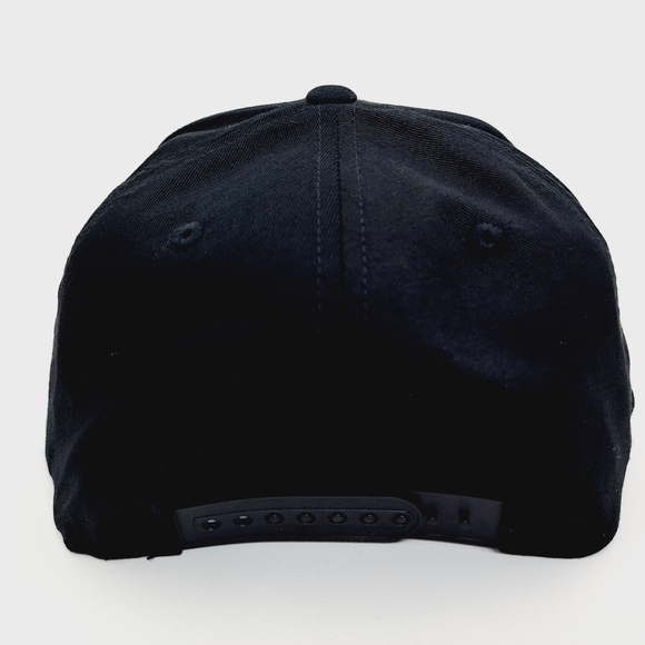 Harley Bar & Shield Flat Bill Snapback Baseball Cap Hat Black Embroidered - Picture 4 of 4